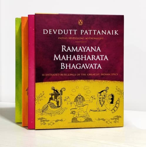 Cover of Ramayana, Mahabharata, Bhagavata: Illustrated Retellings of the Greatest Indian Epics