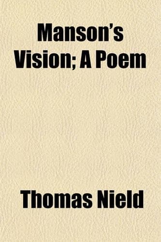 Cover of Manson's Vision; A Poem