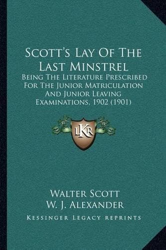 Cover of Scott's Lay of the Last Minstrel