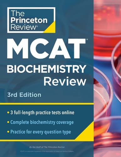 Cover of Princeton Review MCAT Biochemistry Review, 3rd Edition