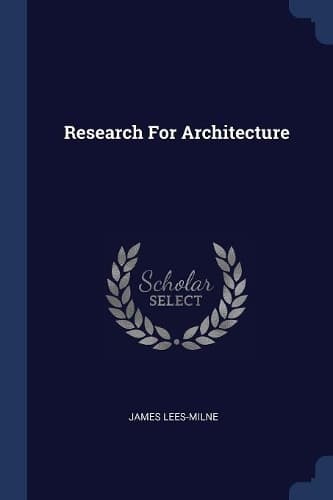 Cover of Research For Architecture