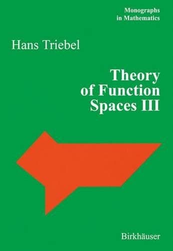 Cover of Theory of Function Spaces III