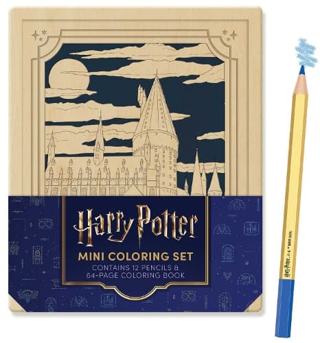 Cover of Harry Potter Mini Coloring Set: Contains 64pp coloring book and 12 premium colored pencils