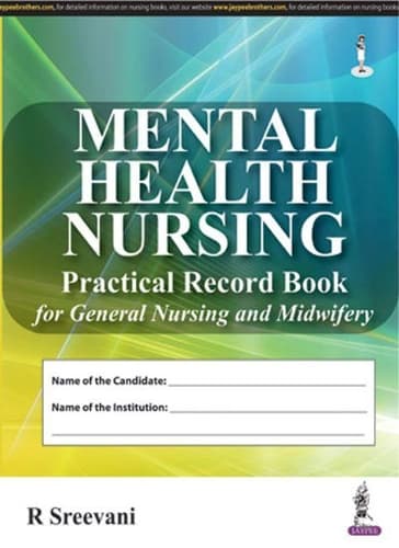 Cover of Mental Health Nursing Practical Record Book for GNM