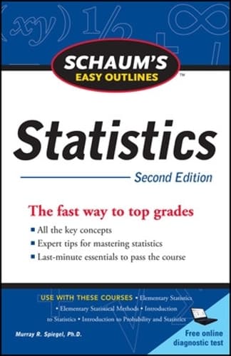 Cover of Schaum's Easy Outline of Statistics, Second Edition