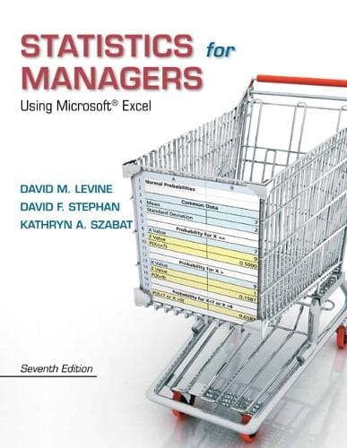 Cover of Statistics for Managers Using Microsoft Excel