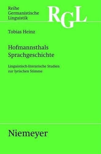 Cover of Hofmannsthals Sprachgeschichte