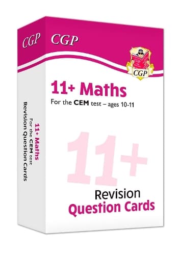 Cover of 11+ CEM Maths Revision Question Cards - Ages 10-11