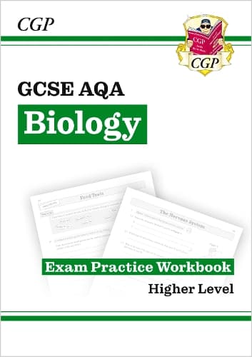 Cover of GCSE Biology AQA Exam Practice Workbook - Higher (answers sold separately)