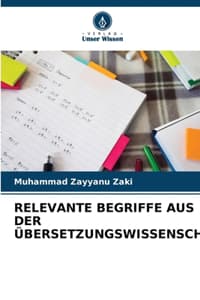 Cover of Relevante Begriffe Aus Der Übersetzungswissenschaft