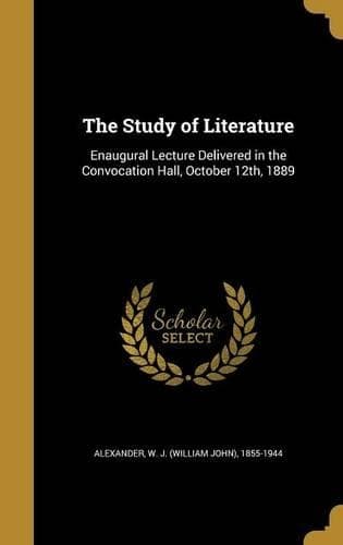 Cover of The Study of Literature