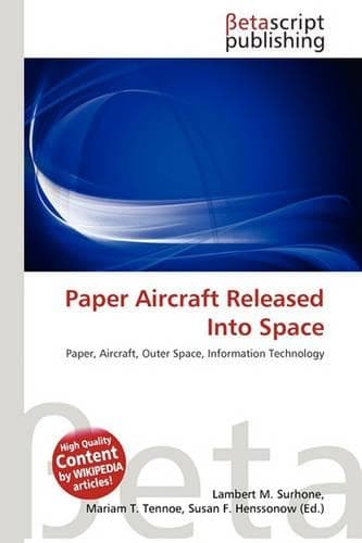 Cover of Paper Aircraft Released Into Space