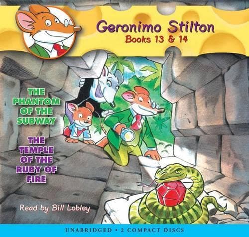 Cover of The Phantom of the Subway / The Temple of the Ruby of Fire (Geronimo Stilton #13 )