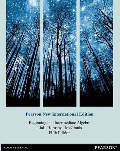 Cover of Beginning and Intermediate Algebra: Pearson New International Edition