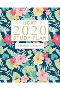 Cover of UCAT Study Plan: 3 Month Planner for UCAT preparation. Ideal for tracking progress, creating daily study schedule and Organising UCAT practice - Large (8 x 10 inches