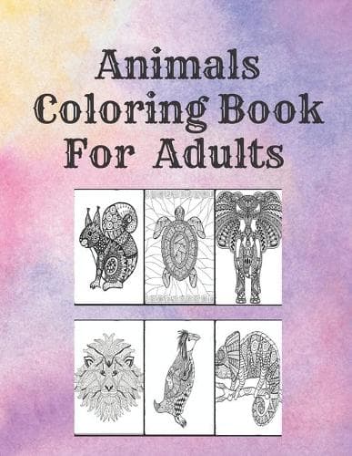 Cover of Animals Coloring Book For Adults