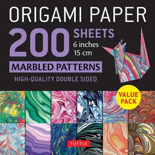 Cover of Origami Paper 200 sheets Marbled Patterns 6" (15 cm)