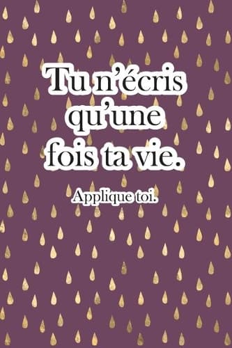 Cover of Tu n'écris qu'une fois ta vie.