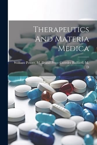 Cover of Therapeutics And Materia Medica
