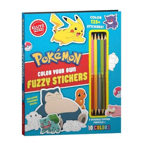 Cover of Pokemon Color Your Own Fuzzy Stickers