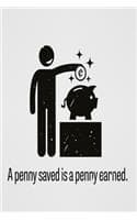 Cover of A penny saved is a penny earned