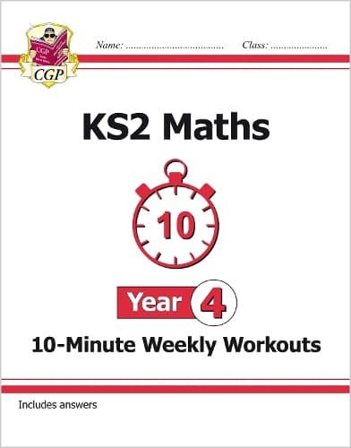 Cover of KS2 Year 4 Maths 10-Minute Weekly Workouts