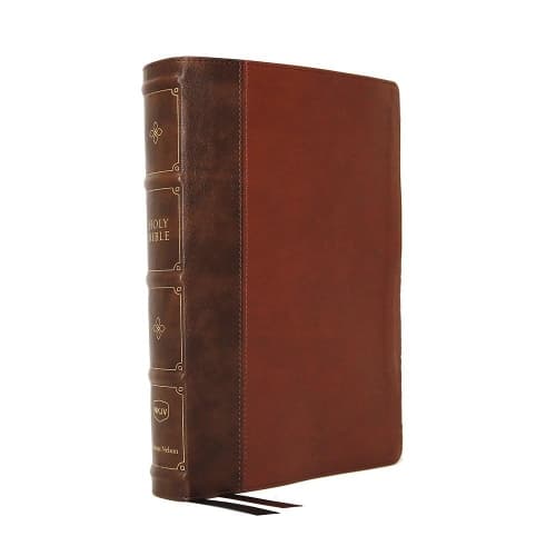 Cover of NKJV, Compact Bible, Maclaren Series, Leathersoft, Brown, Comfort Print