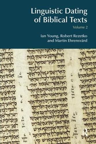 Cover of Linguistic Dating of Biblical Texts: Volume 2