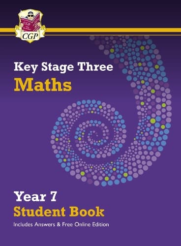 Cover of KS3 Maths Year 7 Student Book - with answers & Online Edition