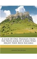 Cover of A Club of One