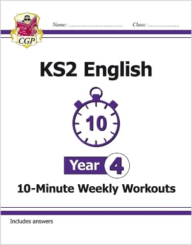 Cover of KS2 Year 4 English 10-Minute Weekly Workouts