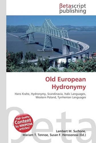 Cover of Old European Hydronymy