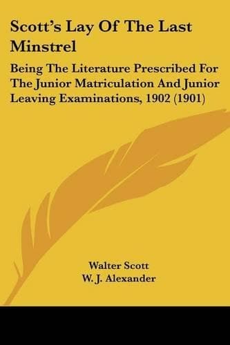 Cover of Scott's Lay of the Last Minstrel
