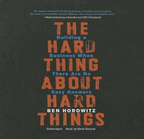 Cover of The Hard Thing about Hard Things