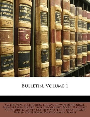 Cover of Bulletin, Volume 1