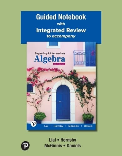 Cover of Guided Notebook with Integrated Review for Beginning & Intermediate Algebra