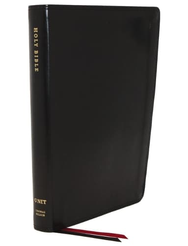 Cover of NET Bible, Thinline, Leathersoft, Black, Comfort Print