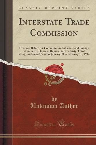 Cover of Interstate Trade Commission