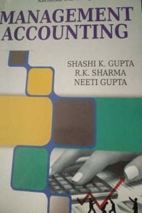Cover of Management Accounting B.Com 6th Sem. Karnataka Uni.