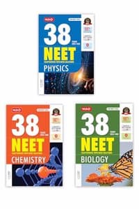 Cover of Mtg 38 Years Neet Previous Year Solved Question Papers Physics, Chemistry & Biology