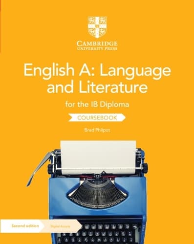 Cover of English A: Language and Literature for the IB Diploma Coursebook with Digital Access (2 Years)