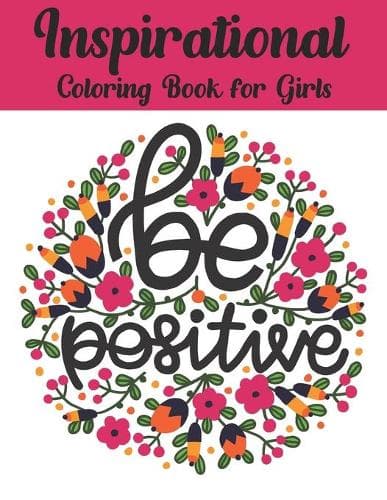 Cover of Inspirational Coloring Book For Girls