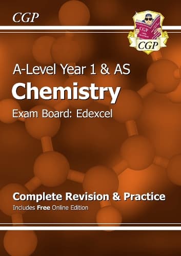 Cover of A-Level Chemistry: Edexcel Year 1 & AS Complete Revision & Practice with Online Edition