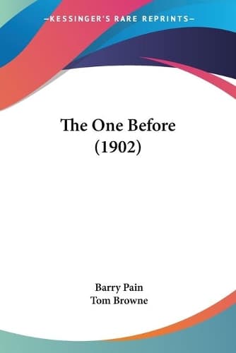 Cover of The One Before (1902)