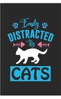 Cover of distracted by cats