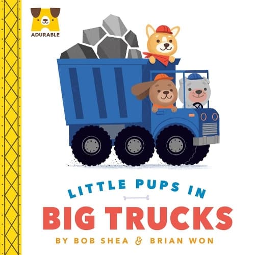 Cover of Adurable: Little Pups in Big Trucks