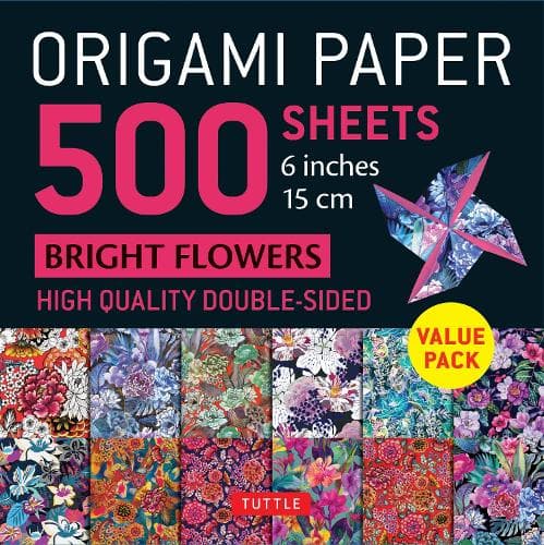 Cover of Origami Paper 500 sheets Bright Flowers 6" (15 cm)