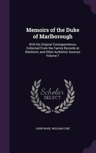 Cover of Memoirs of the Duke of Marlborough