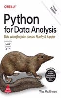 Cover of Python for Data Analysis: Data Wrangling with pandas, NumPy, and Jupyter, Third Edition (Grayscale Indian Edition)