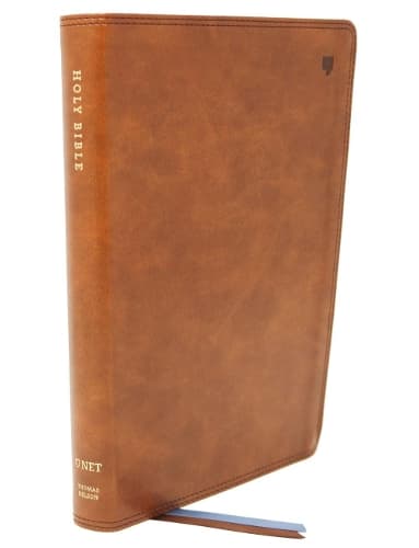 Cover of NET Bible, Thinline, Leathersoft, Brown, Comfort Print